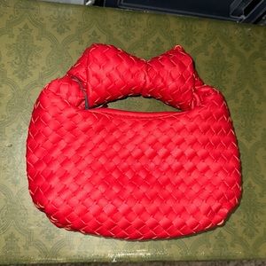 Woven Knotted Mini Clutch